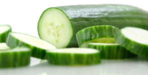 Cucumber on White