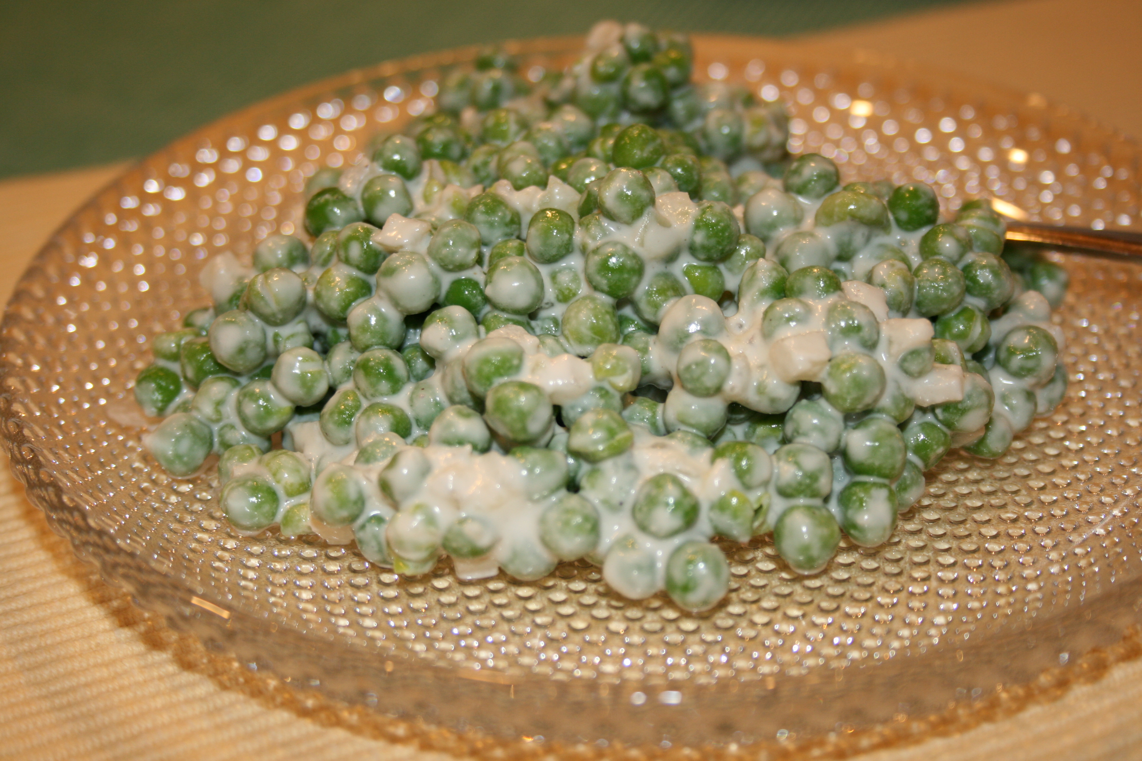 Petits pois à la crème