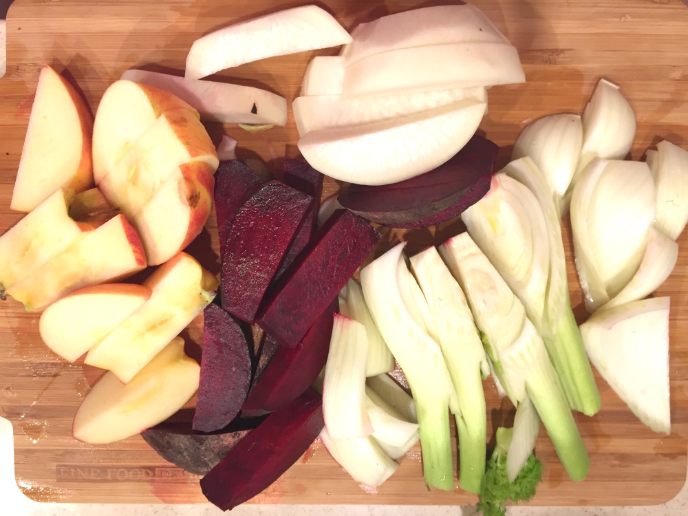 Jus digestif à la betterave et au radis noir