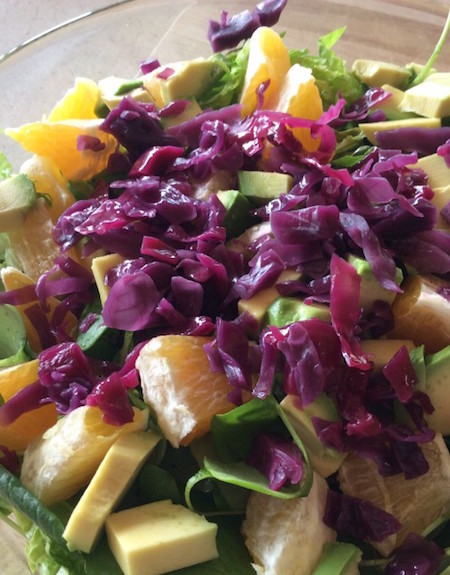 Salade-au chou fermenté