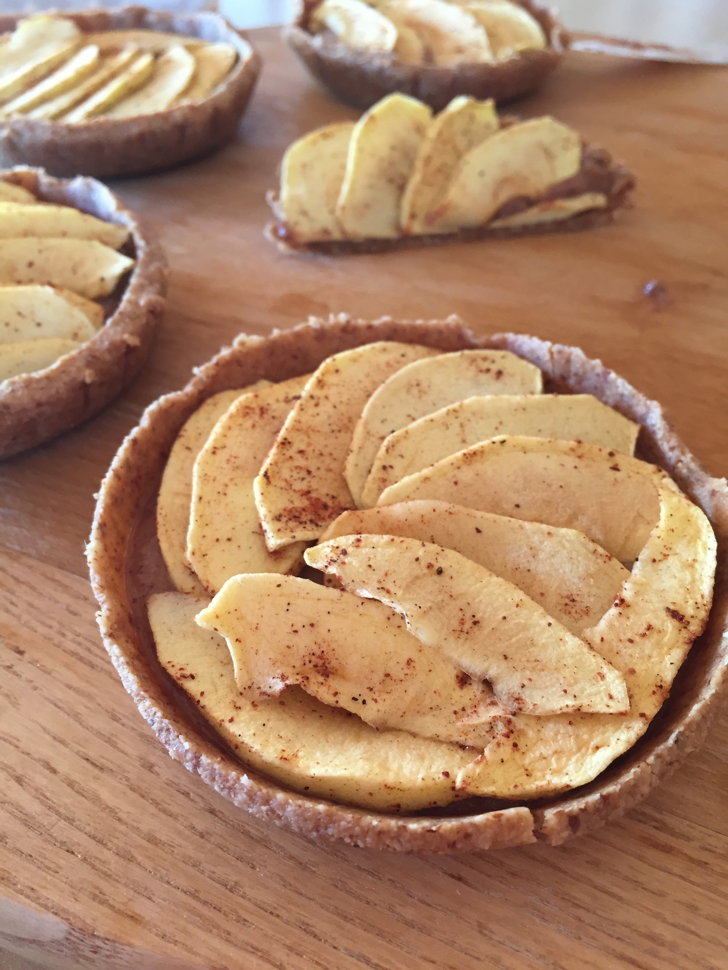 Tarte aux pommes crue