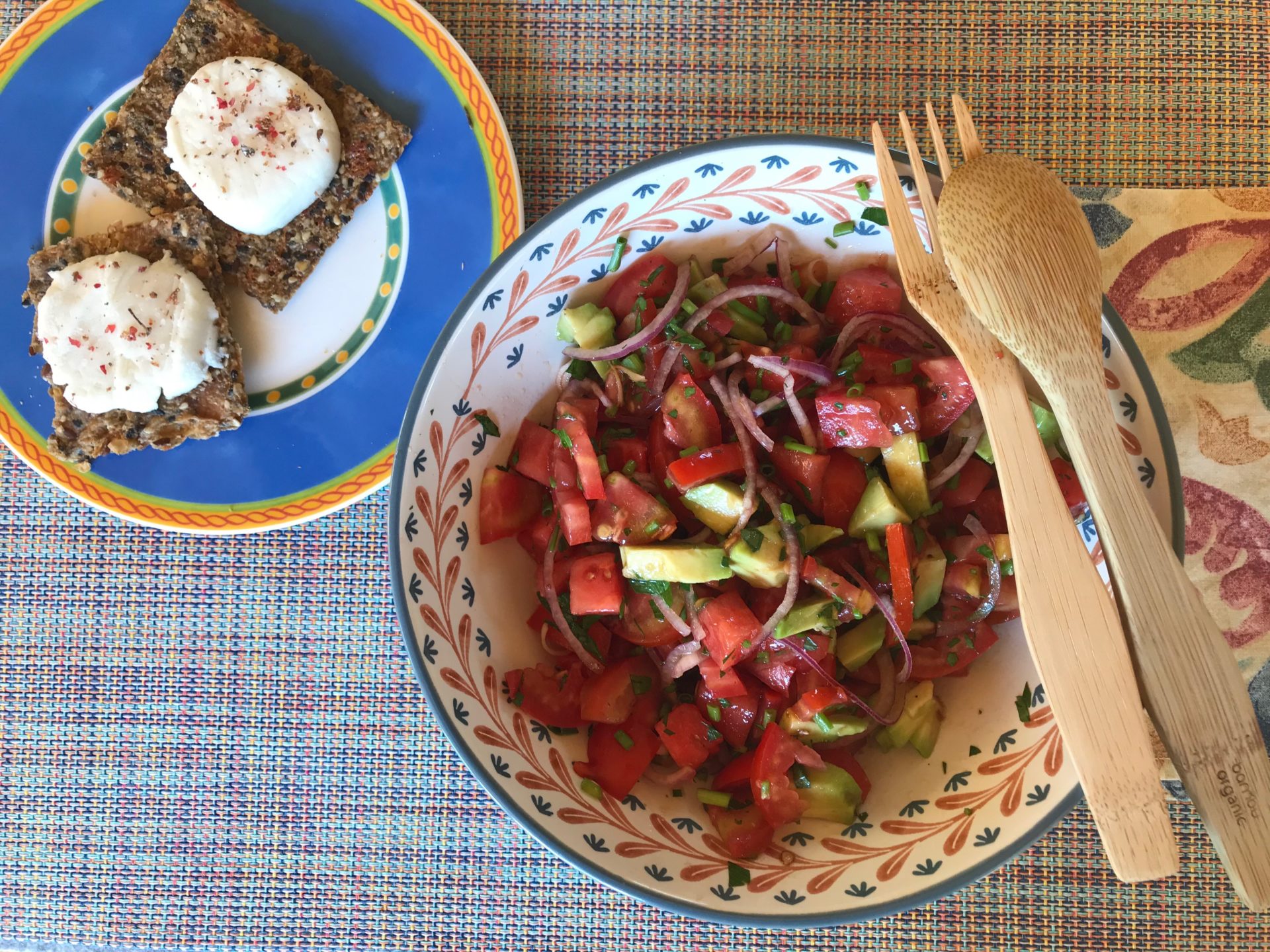 Salade de tomate et pastèque